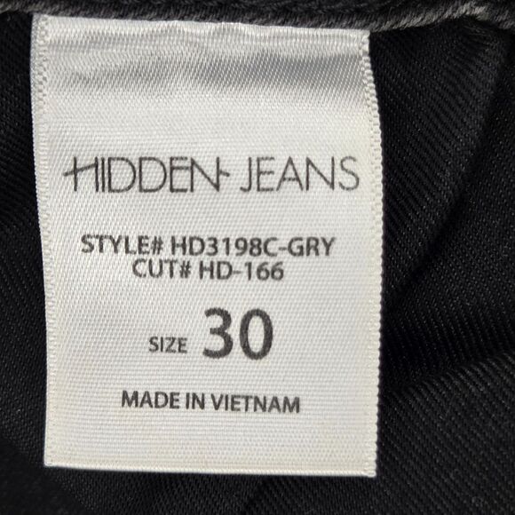 Hidden Jeans Womens Size 30 Gray Flare Frayed  Western Cowboy Rodeo Retro 70s - Picture 9 of 9